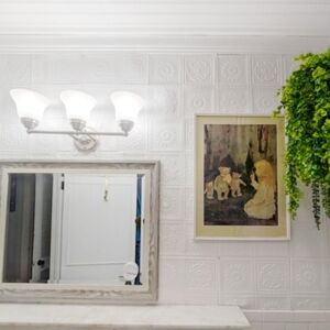 50 12" X 12"  Wall Or Ceiling Foam 3D Panels  Look Like Ceramic Tile 50 New!!!!